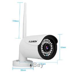 4CH Wireless CCTV 1080P DVR WLAN 720P IP Camera Security NVR System Kit +1TB HDD