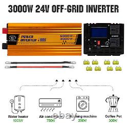 4KWH/DAY 1000W Solar Panel System 24V Off Grid with 2100AH Lithium Battery Home