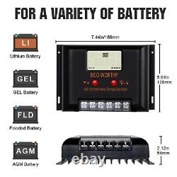 4KWH/DAY 1000W Solar Panel System 24V Off Grid with 2100AH Lithium Battery Home