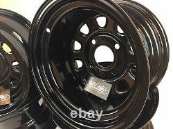 4 Honda ATV UTV Wheels Set 12 ITP Delta Steel Black 4/110 5+2 2+5 Honda