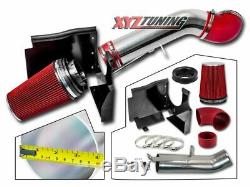 4 RED 99-06 GMC/Chevy V8 4.8L/5.3L/6.0L Cold Air Intake System +Heat Shield