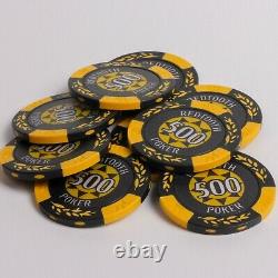 500 Numbered Redtooth Poker Chip Set with 14 Gram Casino Chips & Button Kit