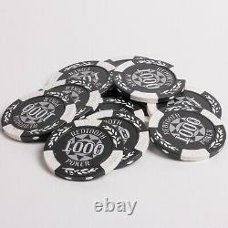 500 Numbered Redtooth Poker Chip Set with 14 Gram Casino Chips & Button Kit