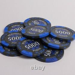 500 Numbered Redtooth Poker Chip Set with 14 Gram Casino Chips & Button Kit