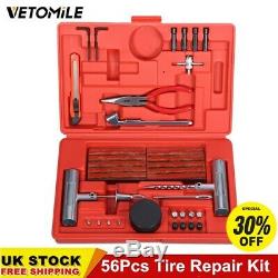 56PCS Car Tyre Puncture Emergency Tire Repair Kit Tools for Car Van Motorcycle A