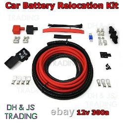 5M Car Battery Relocation Kit Track Race Conversion Boot Racing 300a 12v