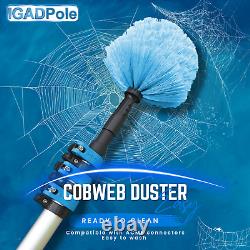 6m (20ft) Washing Kit Water-fed Brush, Cobweb Duster, 25cm Squeegee and Soap Di
