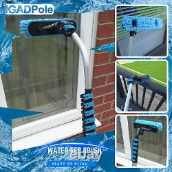 6m (20ft) Washing Kit Water-fed Brush, Cobweb Duster, 25cm Squeegee and Soap Di