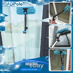 6m (20ft) Washing Kit Water-fed Brush, Cobweb Duster, 25cm Squeegee and Soap Di