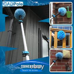 6m (20ft) Washing Kit Water-fed Brush, Cobweb Duster, 25cm Squeegee and Soap Di