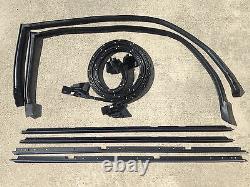 78-87 NEW El Camino Caballero 8 pc Door, Roof Rail Sweeps Weatherstripping Kit