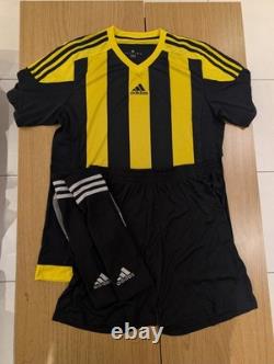 7 A Side Adidas Black And Yellow Football Kit Brand New