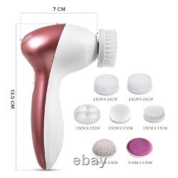 7in1 ELECTRIC FACIAL FACE SONIC SPA CLEANSING BRUSH BEAUTY CLEANSER EXFOLIATE