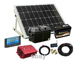 80/500w Mono Solar Panel Electricity Generator Kit, Controller Battery Inverter