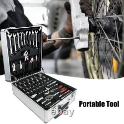 810PCS Tool Set Case Mechanics Kit Box Organize with Castors Toolbox Trolley