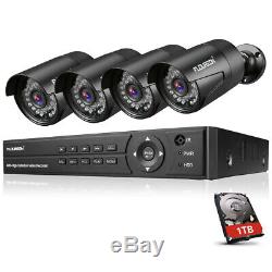 8CH 1080N 5 IN 1 DVR 3000TVL CCTV Home Security IP Camera System Kit +1TB HDD UK