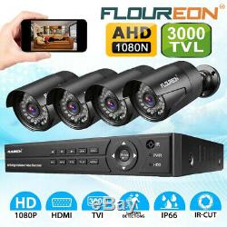 8CH 5IN1 1080N AHD HDMI DVR Outdoor 3000TVL Camera Home CCTV Security System Kit