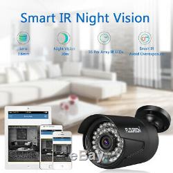 8CH CCTV 1080P 1080N AHD DVR 4X 3000TVL 2.0MP IP Camera Security NVR System Kit
