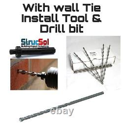 8mm Remedial Cavity Replacement Helical Wall Ties Strucsol Retrofit Brick Tie