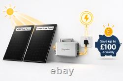 900W Plug-In Solar Kit 2 x 450W Panels + Microinverter Free UK Delivery