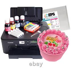A4 Edible Printer Kit Canon TS705a Edible Printer, Edible Ink & Wafer Paper