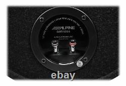 ALPINE SWT-12S4 1000 Watt 12 Car Audio Bass Tube Subwoofer+Amplifier+Amp Kit