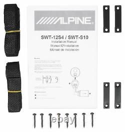 ALPINE SWT-12S4 1000 Watt 12 Car Audio Bass Tube Subwoofer+Amplifier+Amp Kit