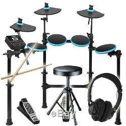 Alesis DM Lite Kit Folding Electronic Drum Kit, Sticks, Stool, Headphones DMLite