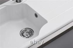 Astracast S10WH 1.0 Bowl Reversible White Kitchen Sink 980mm x 500mm