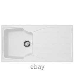 Astracast S10WH 1.0 Bowl Reversible White Kitchen Sink 980mm x 500mm