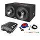 Audiopipe Apsb-1299pp 12 Inch Car Audio Subwoofers, 500 Watt Amp, And Wire Kit
