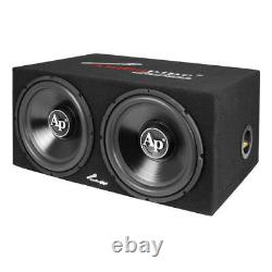 Audiopipe APSB-1299PP 12 Inch Car Audio Subwoofers, 500 Watt Amp, and Wire Kit