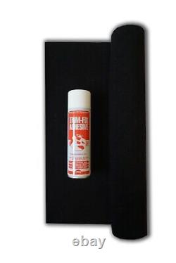 Automotive Car Speaker Acoustic Carpet Sub Bass Box Shelf Kit Cover Inc Glue