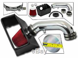 BCP RED 09-18 Dodge Ram 1500 2500 3500 5.7 V8 Cold Air Intake Kit +Heat Shield