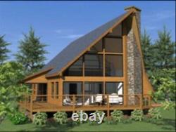 Berkshire A-Frame 24x44 Customizable Shell Kit Home, delivered ready to build