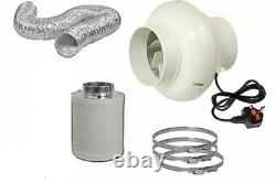 Best Complete Hydroponic Grow Room Tent Fan Filter CFL Light Kit 120x120x200