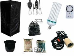 Best Complete Hydroponic Small Grow Room Tent Canna CFL Light Kit 40x40x140