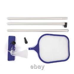 Bestway Maintenance Swimming Pool Cleaner Kit Hand Held Vacuum Skimmer 80 Water