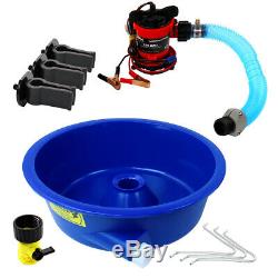 Blue Bowl Concentrator Kit with Pump Battery Clips Leg Levelers Gold Prospecting