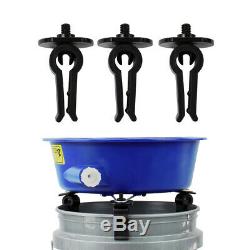 Blue Bowl Concentrator Kit with Pump Battery Clips Leg Levelers Gold Prospecting