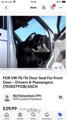 Brand New T5/t6 Full Door Seal Kit See Description For All Seals Included