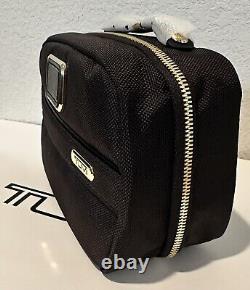 Brand New with Tag TUMI Split Travel Kit Black Gold Hardware