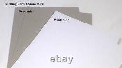 Bright White Picture Photo Mount Kits+Backs+Clear Bags- Custom Cut Sizes/Shapes