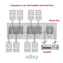 Cafe Restaurant Shop Bluetooth Amplifier Ceiling Speaker System Kit Choice 2,4,8