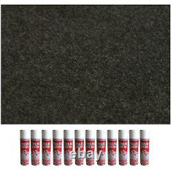 Camper Van Lining Anthracite Super 4 Way Stretch Easy Fit Carpet Kit Inc Trimfix