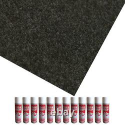 Camper Van Lining Anthracite Super 4 Way Stretch Easy Fit Carpet Kit Inc Trimfix