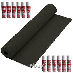 Camper Van Lining Anthracite Super 4 Way Stretch Easy Fit Carpet Kit Inc Trimfix