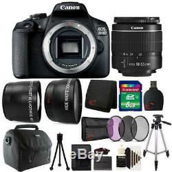 Canon EOS 2000D / Rebel T7 24.1MP DSLR Camera + 18-55mm Lens + All You Need Kit