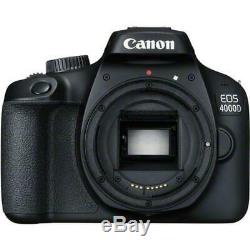 Canon EOS 4000D / Rebel T100 18MP Digital SLR Camera 18-55mm Lens Premium Kit