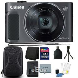 Canon PowerShot SX620 HS 20.2MP 25X Zoom Wifi Digital Camera 32GB Accessory Kit